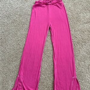Vibrant Pink Flared Pants